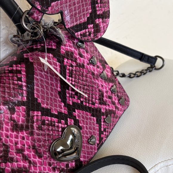 Luv Betsy by Betsy Johnson Snake Print Crossbody - Picture 3 of 8
